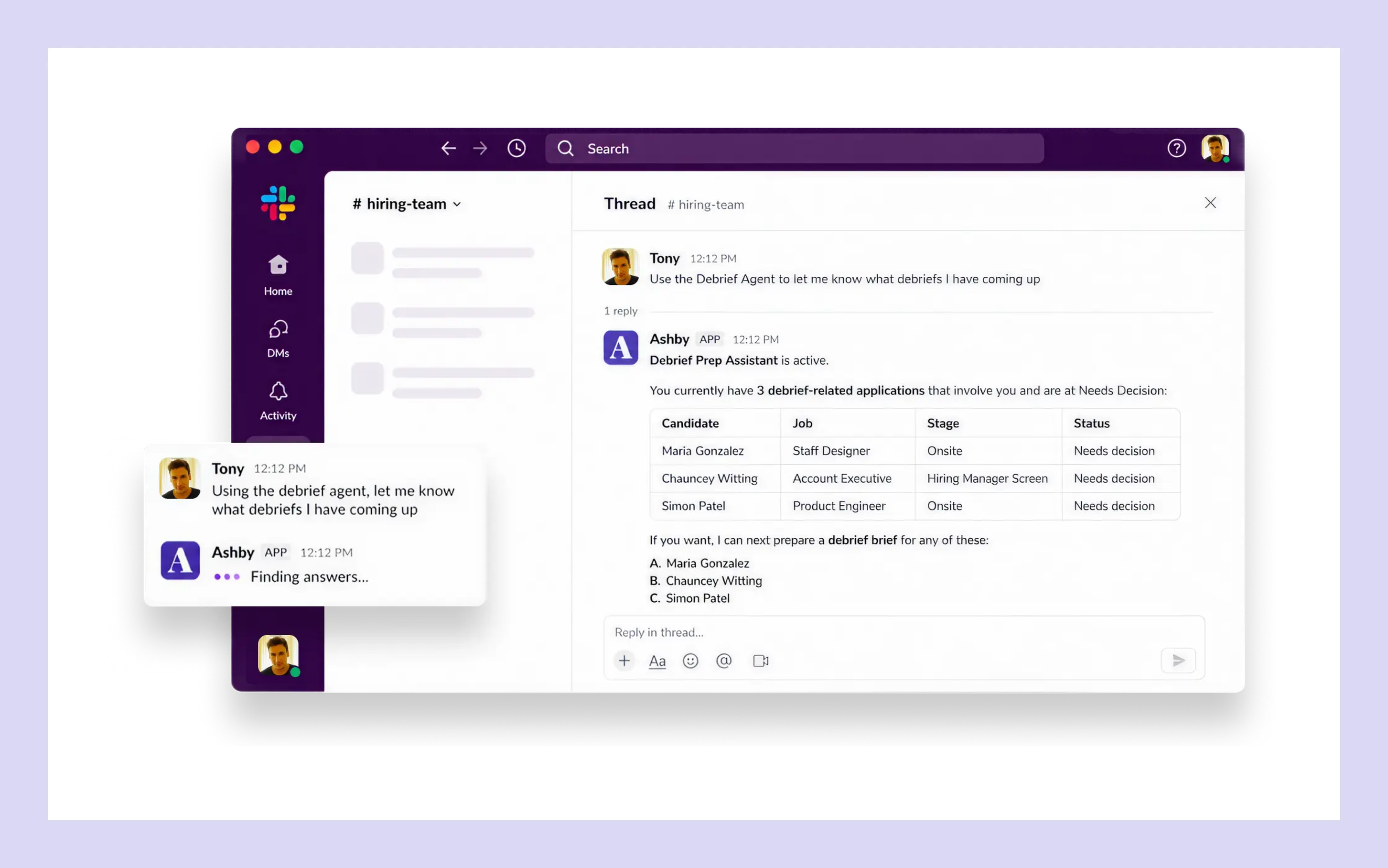 slack screenshot