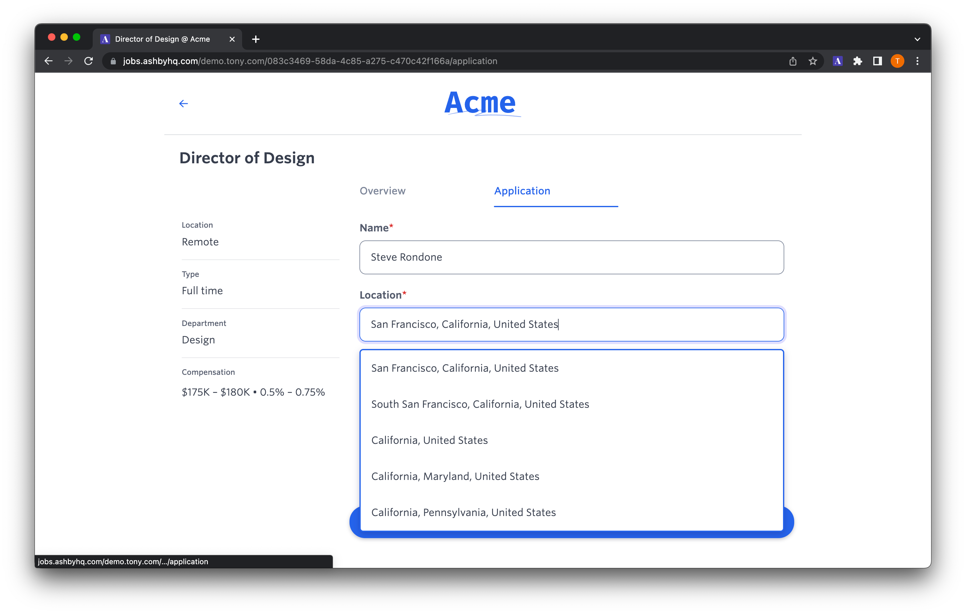 New Feature: Structured Location Data on Candidates