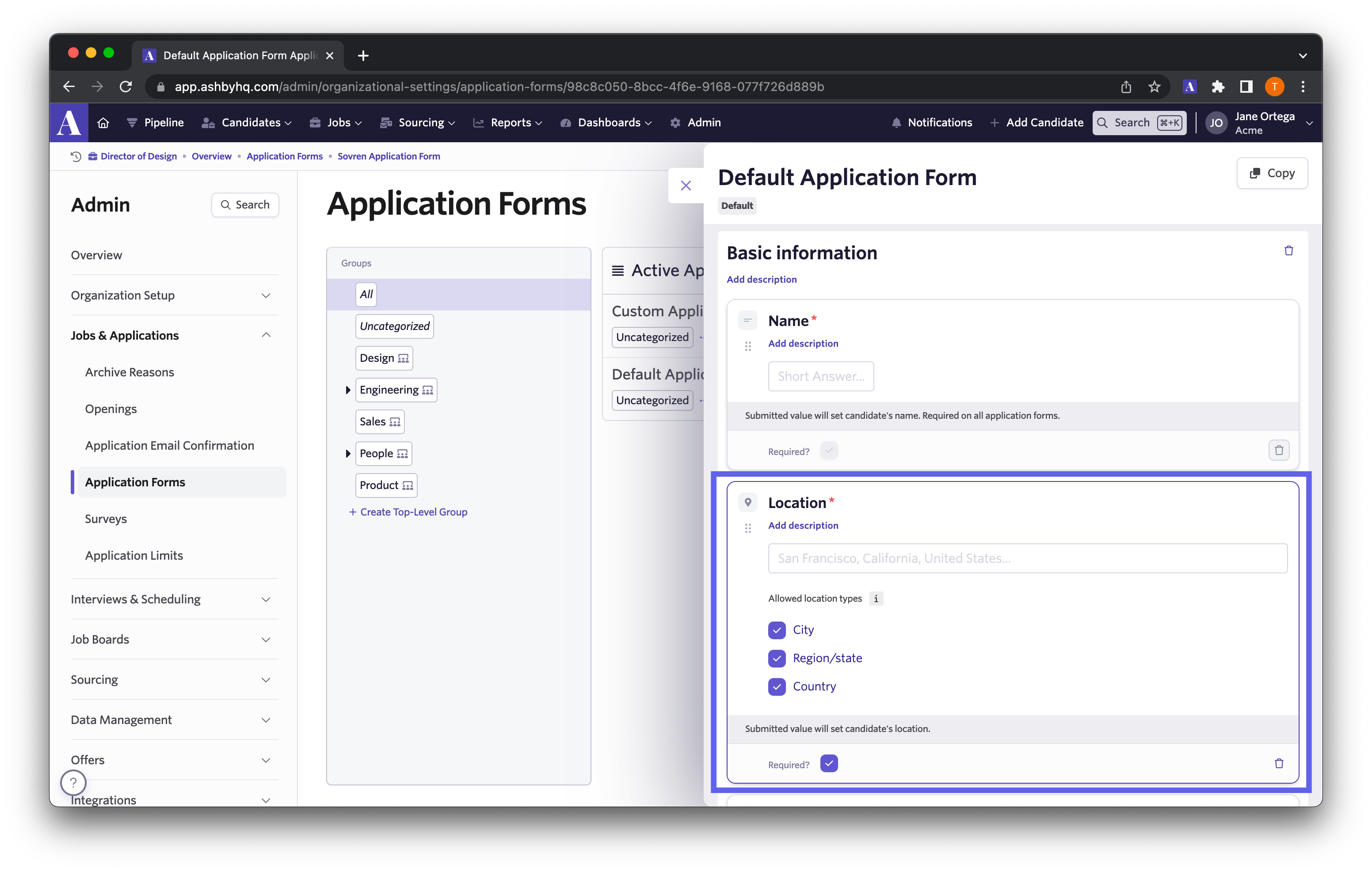 application-form-setup