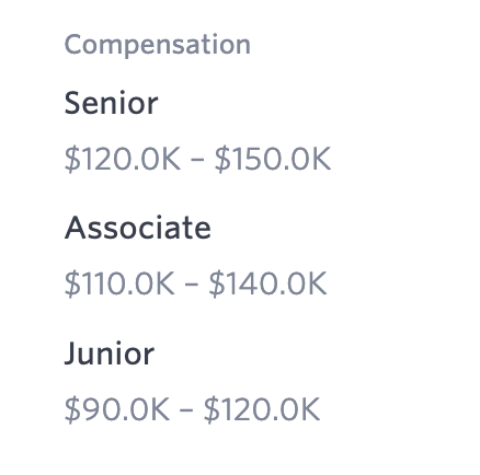 compensation by seniority