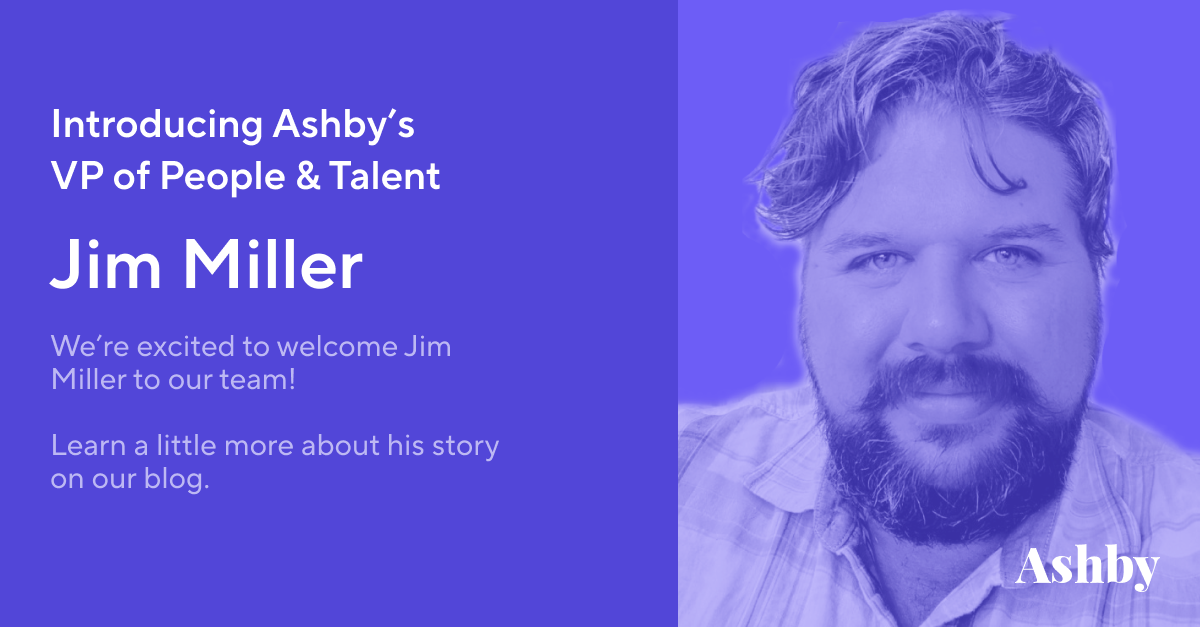 A Letter from Jim Miller on Joining Ashby